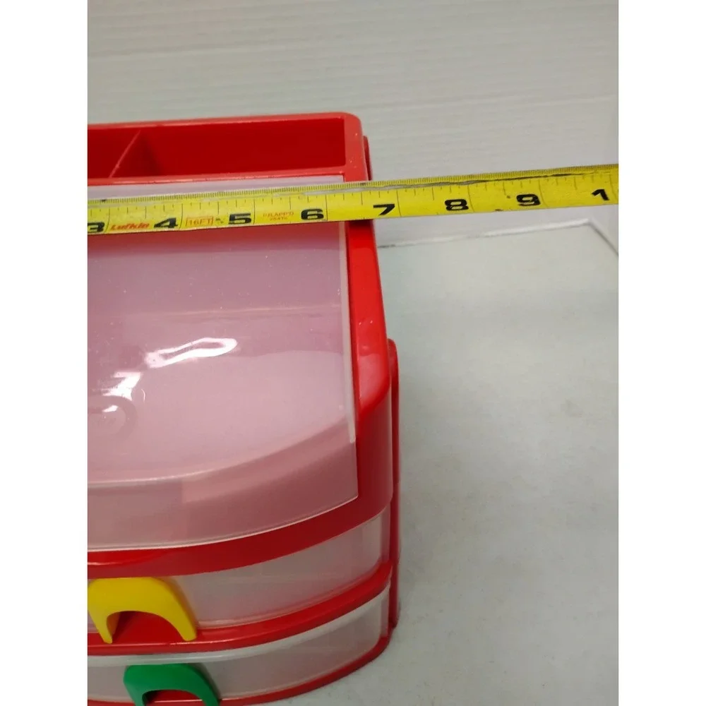 VTG Little Tikes Rubbermaid 3A98 2-Drawer Storage Organizer Art Craft Supply SEE